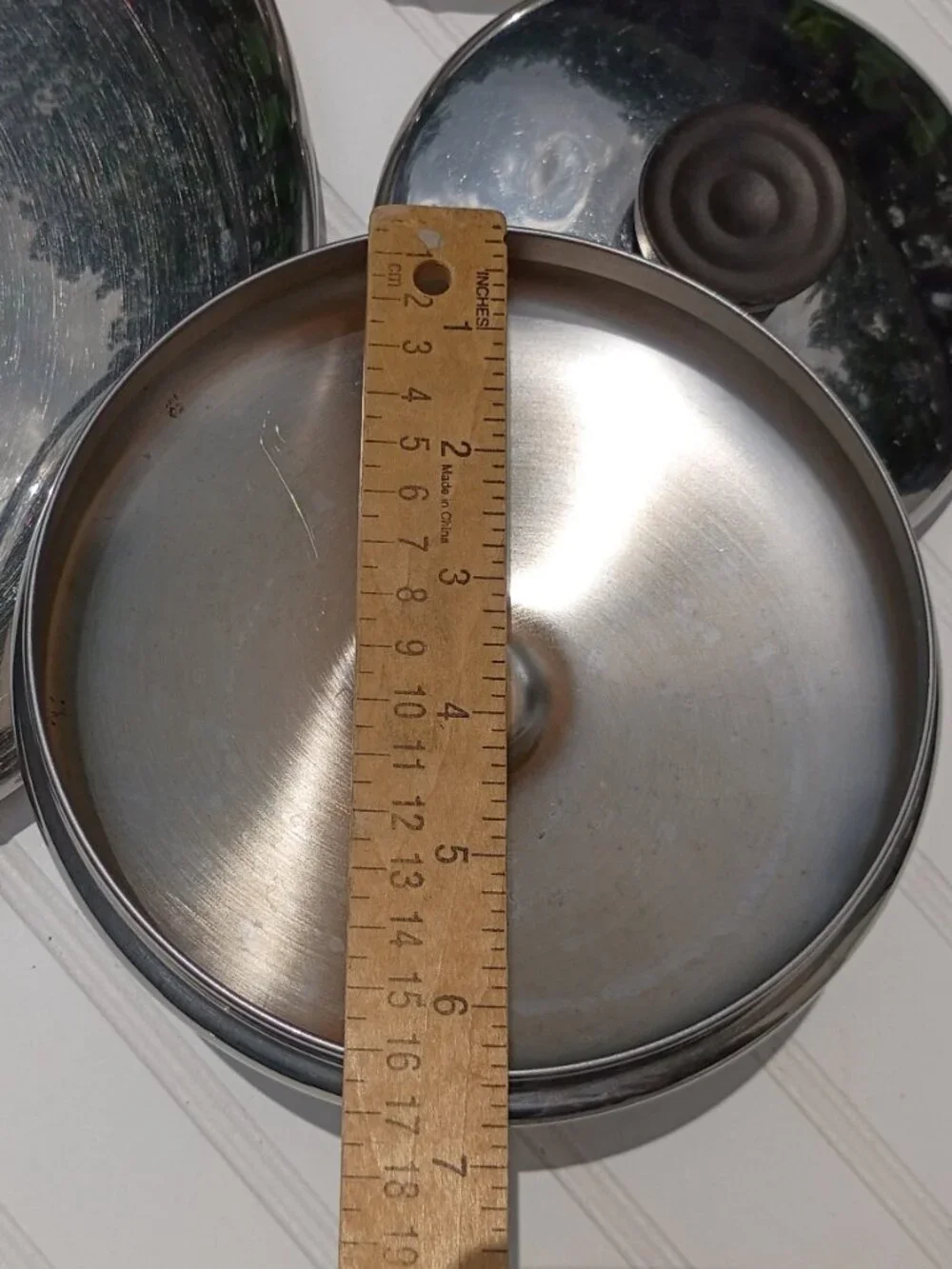 Revere Ware Replacement Lids LOT OF 7 Stainless Steel Pot and Pan Farberware Vtg
